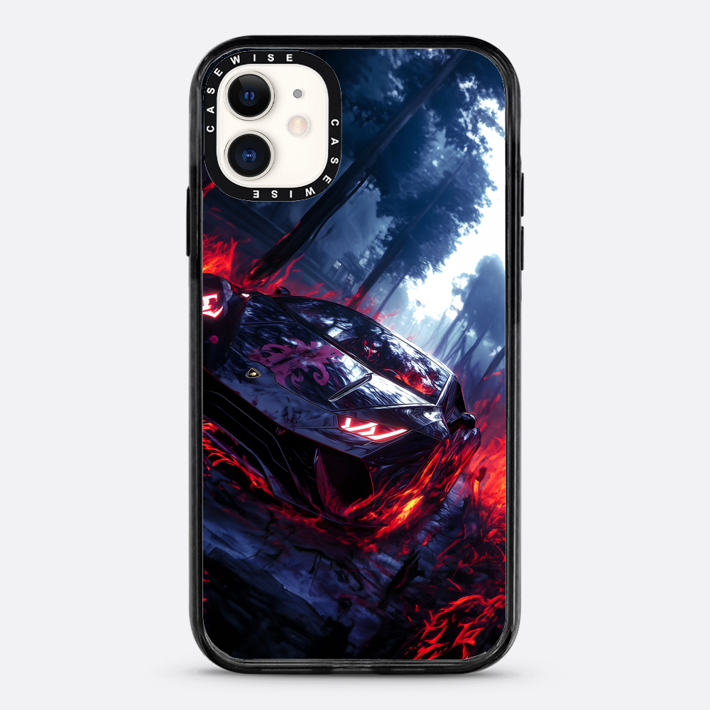 Czarny magiczny samochód sportowy - Etui