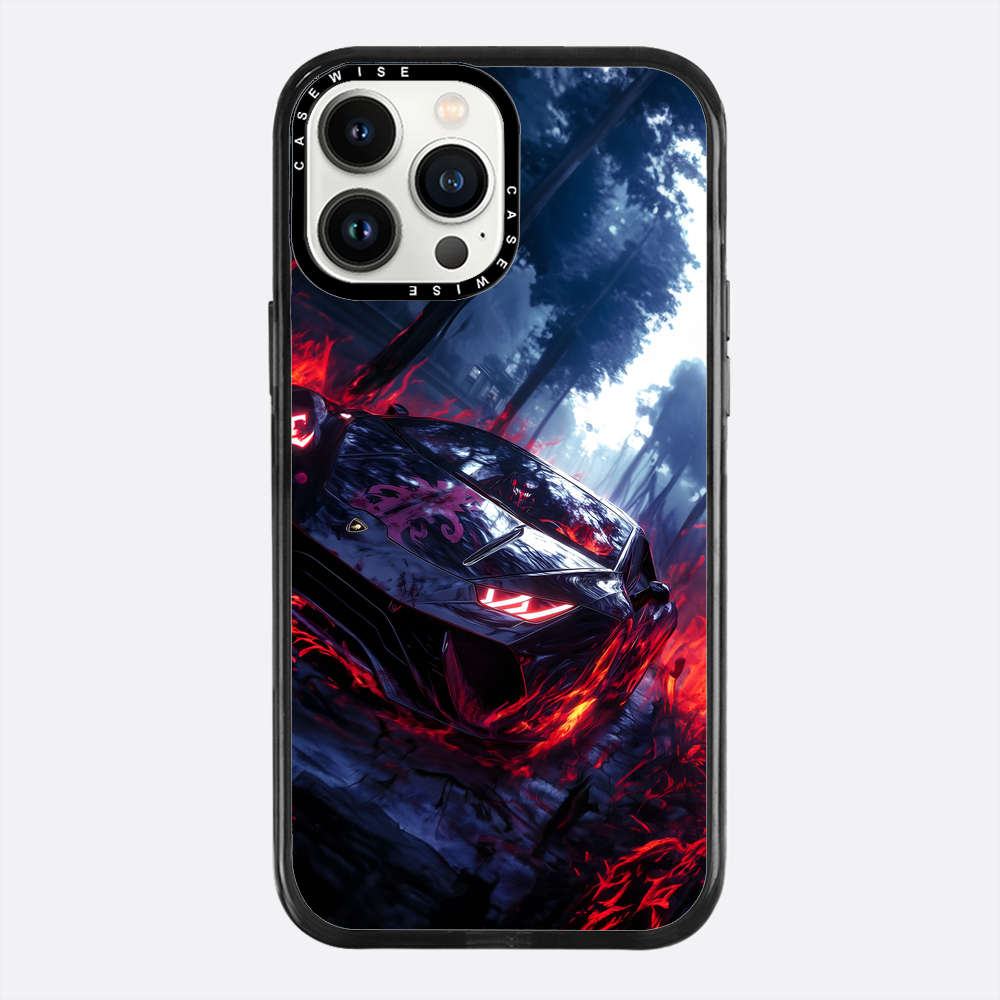 Czarny magiczny samochód sportowy - Etui
