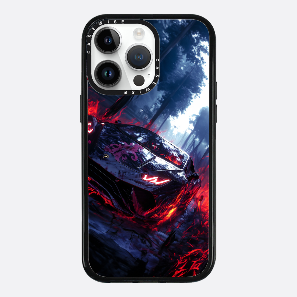 Czarny magiczny samochód sportowy - Etui