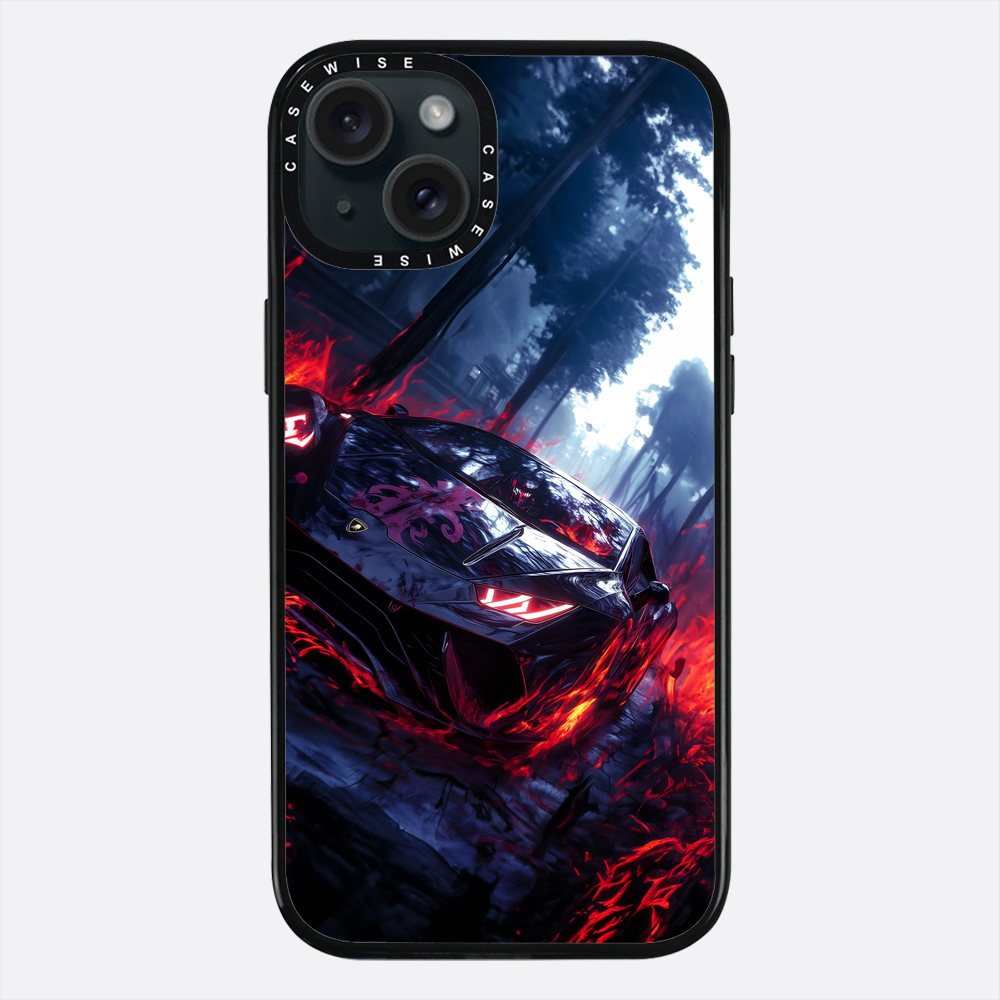 Czarny magiczny samochód sportowy - Etui