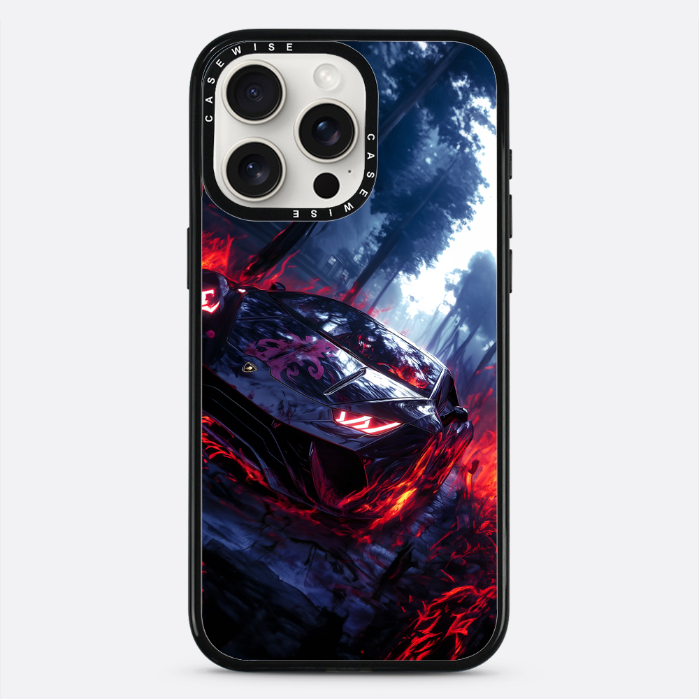 Czarny magiczny samochód sportowy - Etui