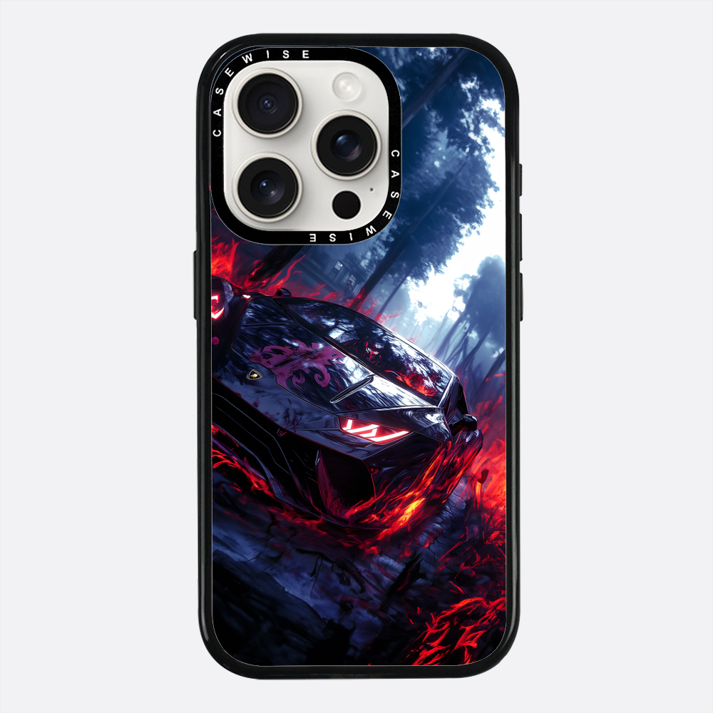 Czarny magiczny samochód sportowy - Etui