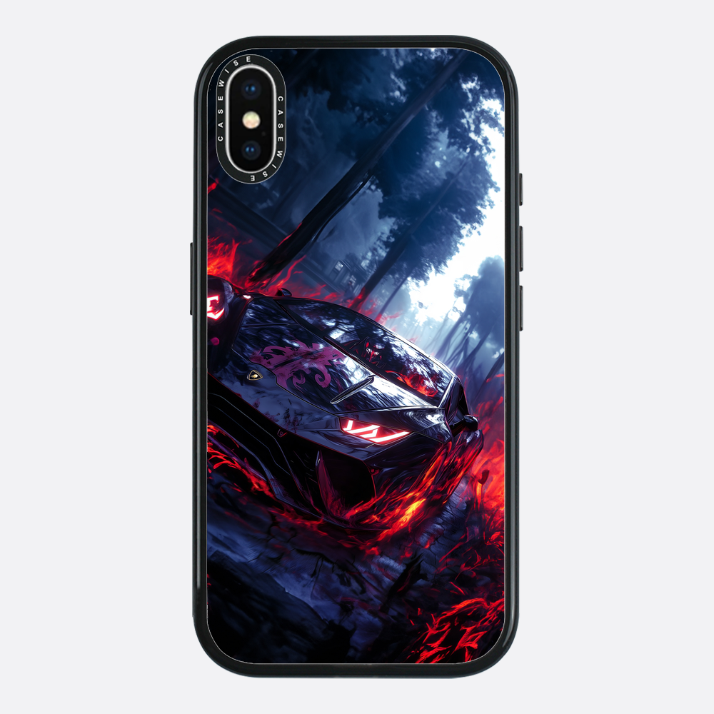 Czarny magiczny samochód sportowy - Etui
